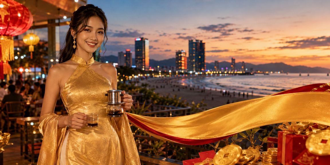 Người dùng áo dài tại Đà Nẵng kiểm tra thông tin thưởng cashback