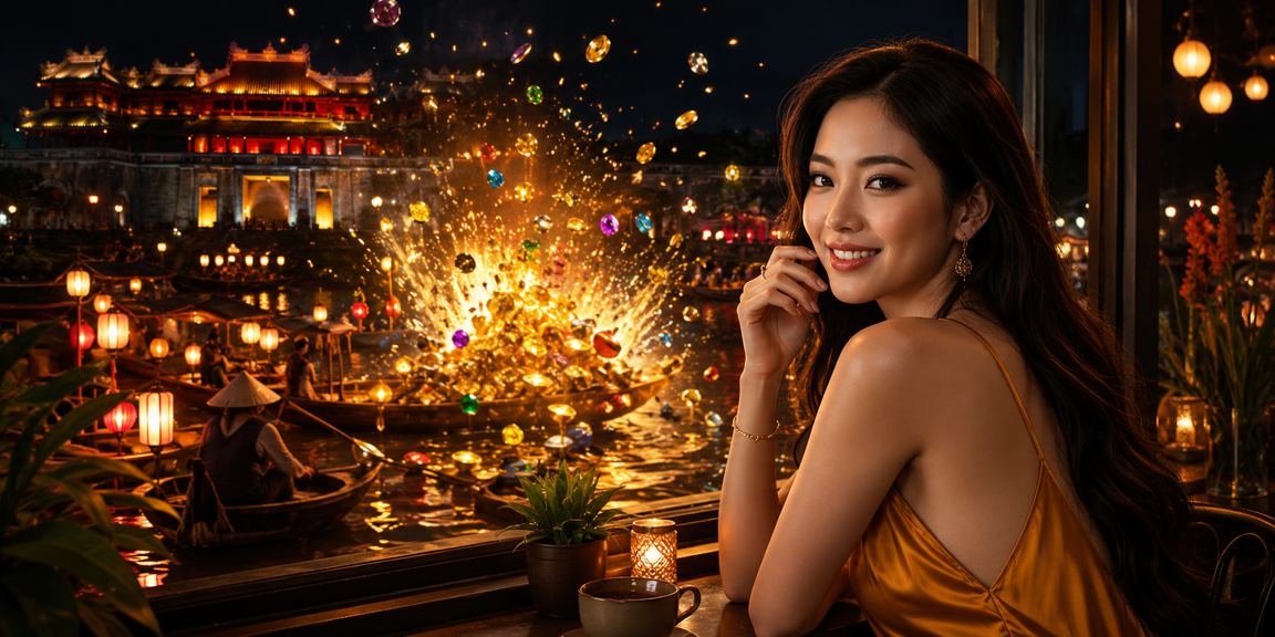 Người dùng tại Huế đọc thông tin betting trong quán cà phê